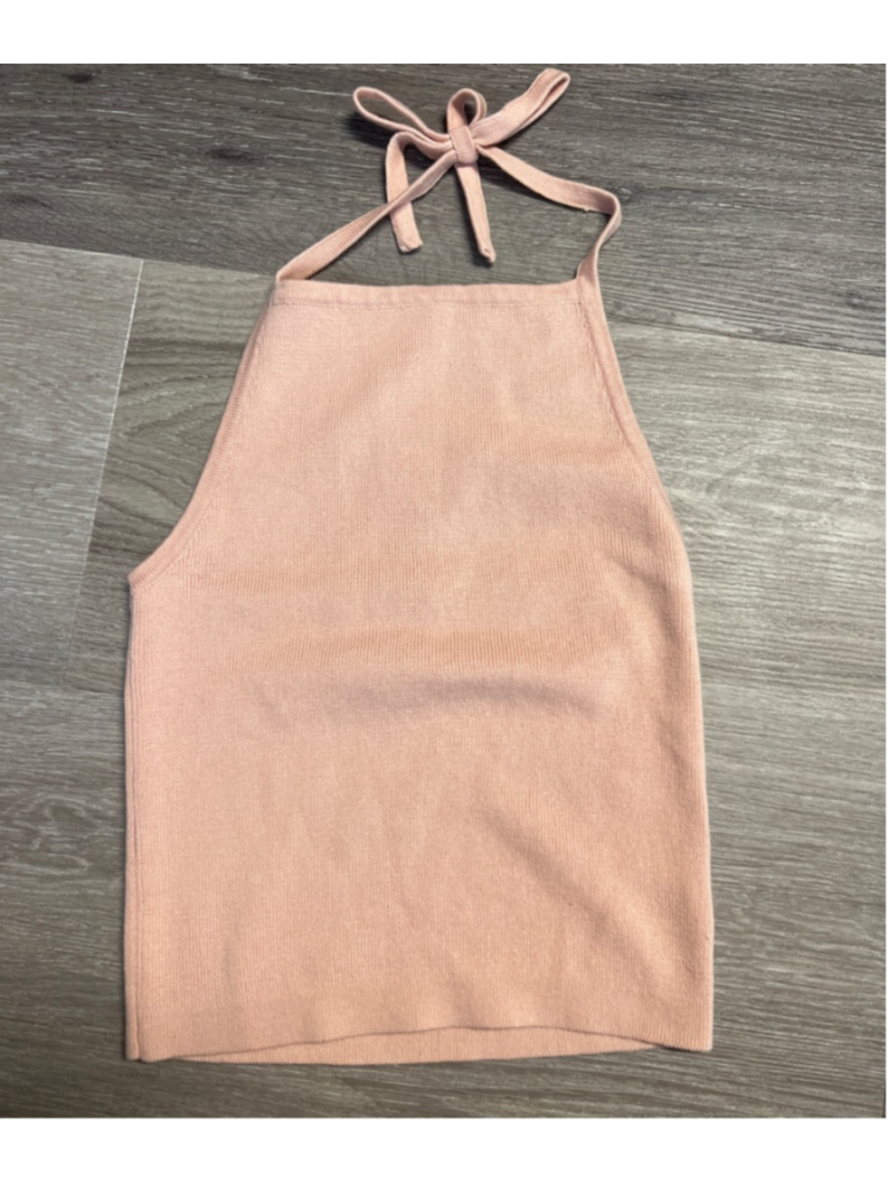 Women's Brandy Melville Pink Halter Knit Tank Top Size OS